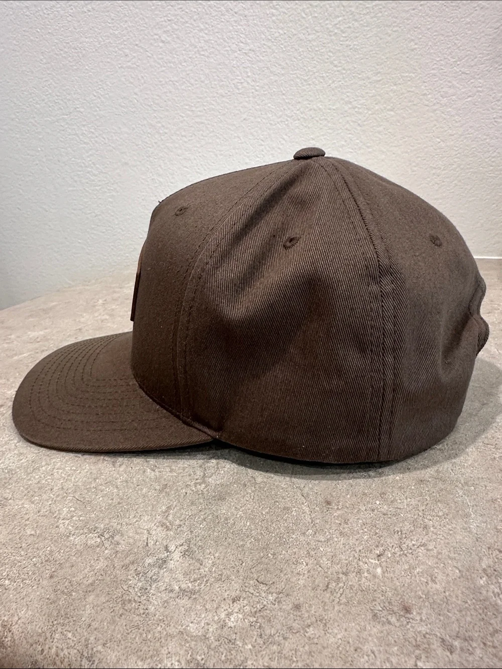 RVCA Brown Hex Patch Snapback Cap